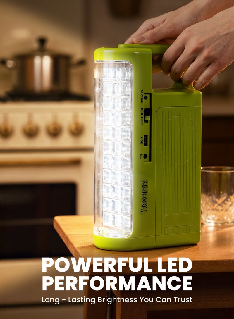 TEAM Rechargeable LED Emergency Lantern – Portable Bright Light for Power Outages, Camping, Indoor & Outdoor Use – Energy Efficient, Long Battery Life - Image 4